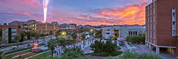 Campus fireworks
