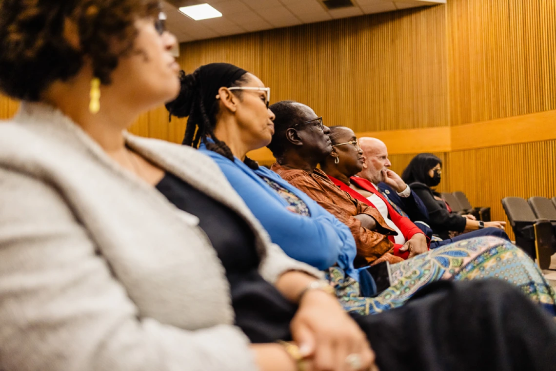 Attendees listening to keynote