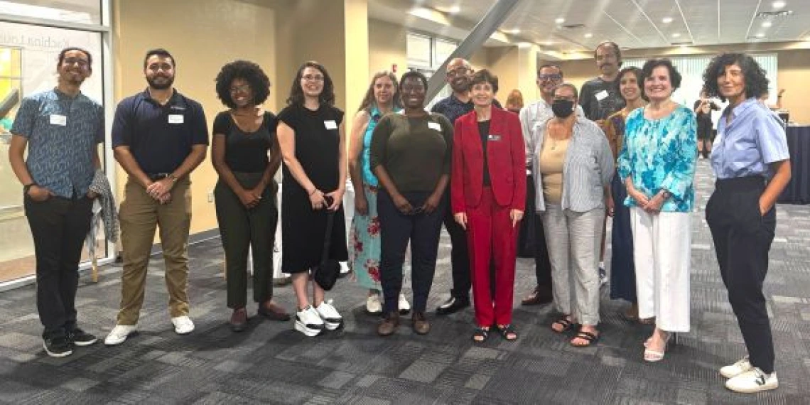Provost Prelock with SPFI Faculty at Fall 2025 SPFI Faculty Welcome Reception