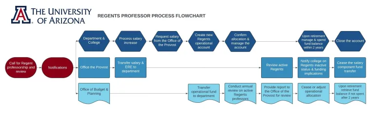 Regents Professor Process Flowchart