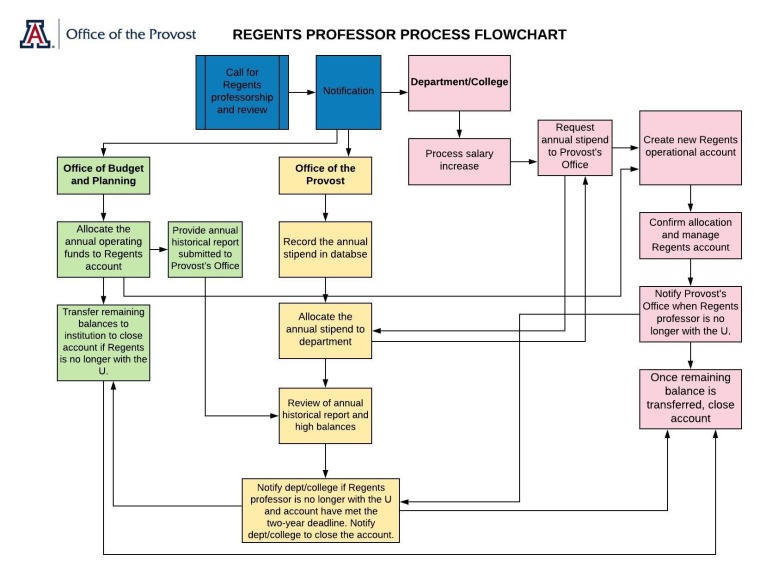 Regent Professor Process Flowchart