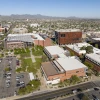 University of Arizona Health Sciences campus buildings positioned in the middle of a city landscape.