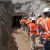 Students enter the University of Arizona San Xavier Mining Laboratory. 